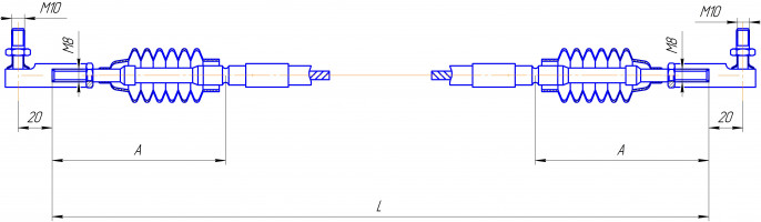 Трос SU-M-GG-100-09200 (М8/М10)
