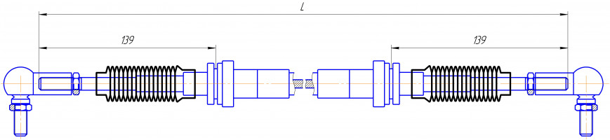 Трос SU-M-PP-050-01100 (ПАЗ 3204)