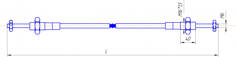 Трос SU-L-ZZ-035-02000