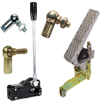 Рукоятки управления, педали, шарниры, наконечники